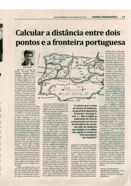 Calcular a distância entre dois - Repositório da Universidade dos