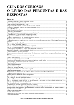 GUIA DOS CURIOSOS O LIVRO DAS PERGUNTAS