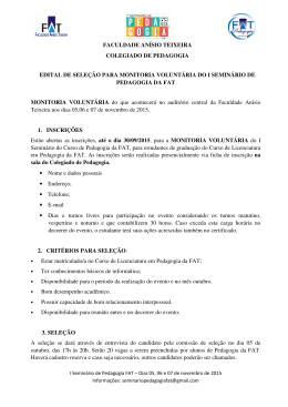 FACULDADE AN&Iacute;SIO TEIXEIRA COLEGIADO DE