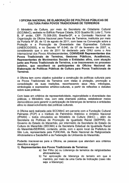 I OFICINA NACIONAL DE ELABORA&Ccedil;&Atilde;O DE POL&Iacute;TICAS