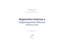 Regimentos Internos e Organogramas Básicos