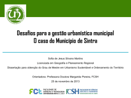 Desafios para a gest&atilde;o urban&iacute;stica municipal