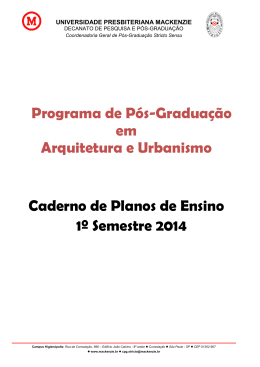 PLANO DE ENSINO 1º2014