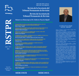 Revista de la Secretaría del Tribunal Permanente de Revisión