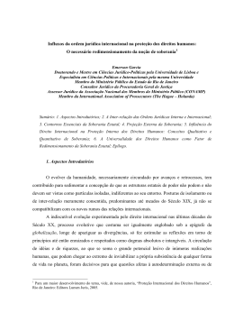 Influxos da ordem jur&iacute;dica internacional na prote&ccedil;&atilde;o dos direitos
