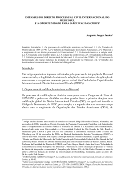 Introdu&ccedil;&atilde;o ao Mercosul &ndash; teoria geral