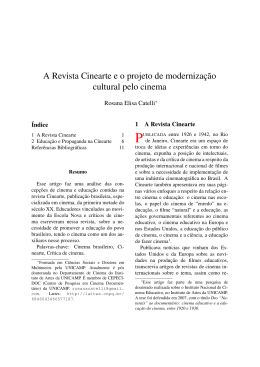 A Revista Cinearte e o projeto de moderniza&ccedil;&atilde;o cultural