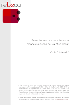 Permanência e desaparecimento: a cidade e o cinema de