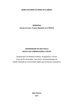 Projeto Webradio do CTR/ECA - grupo