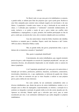 Greve. - Jorge Luiz Souto Maior