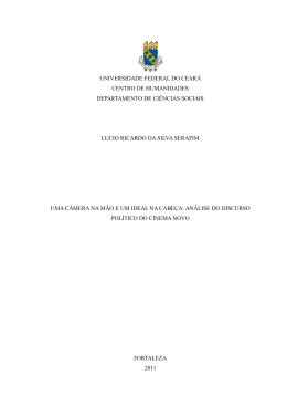 an&aacute;lise do discurso pol&iacute;tico do Cinema Novo