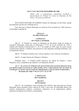 LEI N&ordm; 9.167, DE 03 DE DEZEMBRO DE 1980 Disp&otilde;e sobre a