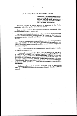 LEI N.0 9193, DE 17 DE`DEZEMBRO DE 1980