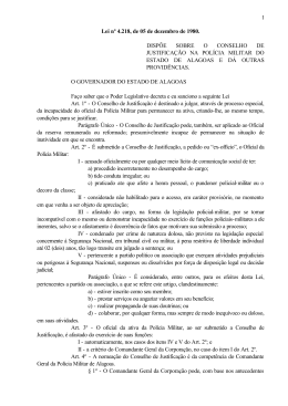 Lei nº 4.218-80 - Polícia Militar de Alagoas