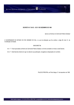 Decreto Estadual 30.012