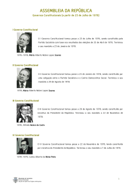 Governos Constitucionais