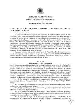 comando da aeron&aacute;utica sexto comando a&eacute;reo regional aviso de