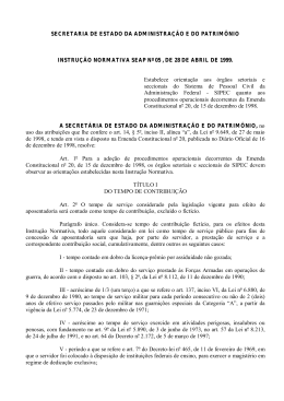 Instru&ccedil;&atilde;o Normativa no. 05
