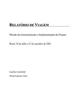 23 de setembro, 2003 - World Fisheries Trust