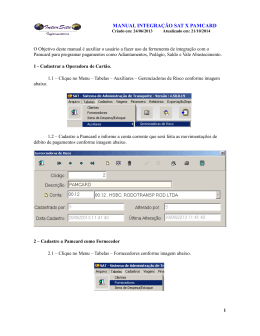 MANUAL INTEGRA&Ccedil;&Atilde;O SAT X PAMCARD