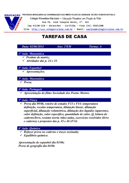 TAREFAS DE CASA