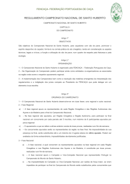 REGULAMENTO CAMPEONATO NACIONAL DE SANTO
