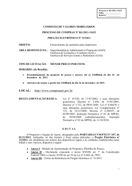 Edital e documentos adiconais