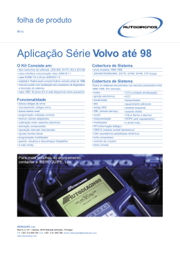Aplicação Série Volvo até 98