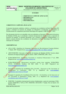 incerteza de medi&ccedil;&atilde;o: guia pr&aacute;tico do avaliador de laborat&oacute;rios