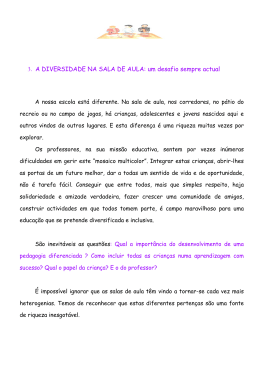 3. A DIVERSIDADE NA SALA DE AULA: um desafio