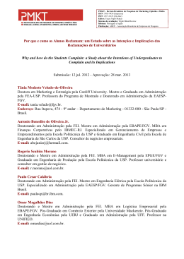 Por que e como os Alunos Reclamam