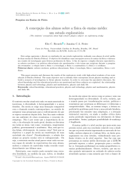 A concepção dos alunos sobre a física do ensino médio