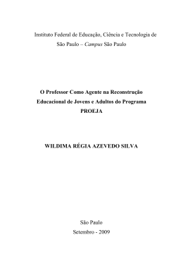 o professor como agente na reconstru&ccedil;&atilde;o educacional de