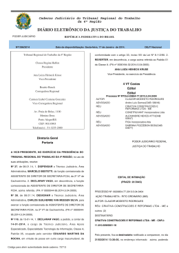 20 - Tribunal Regional do Trabalho da 4&ordf; Regi&atilde;o