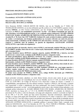 edital na &iacute;ntegra - Leiloes Judiciais GO