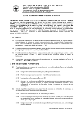Credenciamento 003-14 - Bolsa de Estudos