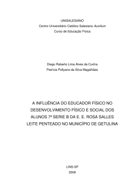 a influência do educador físico no desenvolvimento