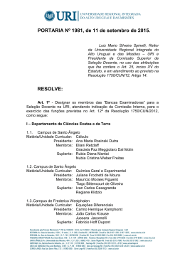 PORTARIA 1981 Bancas