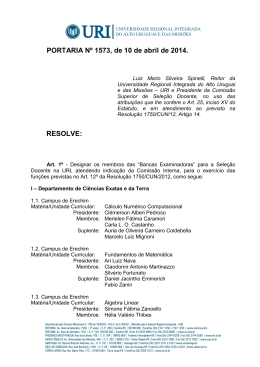 PORTARIA N&ordm; 1573, de 10 de abril de 2014