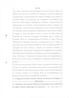 Acta da 3&ordf; Reuni&atilde;o CMC 26.01.2005