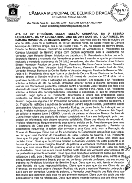 Page 1 CÁMARA MUNICIPAL DE BELMIRO BRAGAKÍW É) “%] me