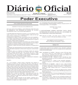Poder Executivo - Di&aacute;rio Oficial