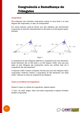 Congruência e Semelhança de Triângulos