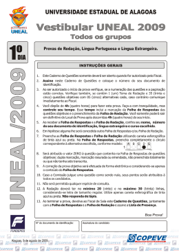 Prova Do Primeiro Dia - Todos Os Grupos