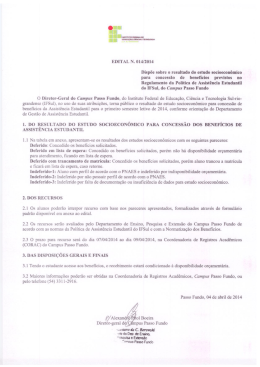 Edital - Campus Passo Fundo