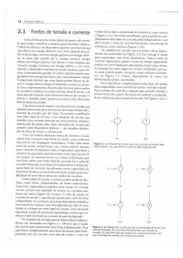 2.1 Fontes de tens&atilde;o e corrente