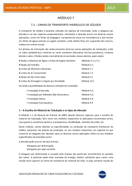 MÓDULO 7 - Associação Brasileira de Tubos Poliolefínicos e