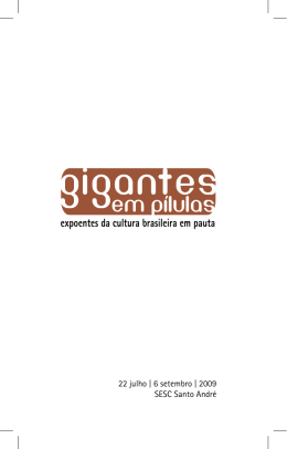 expoentes da cultura brasileira em pauta