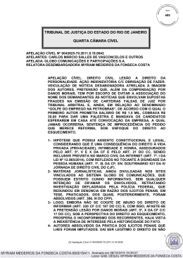 &Iacute;ntegra do Ac&oacute;rd&atilde;o - Observat&oacute;rio do Marco Civil da Internet