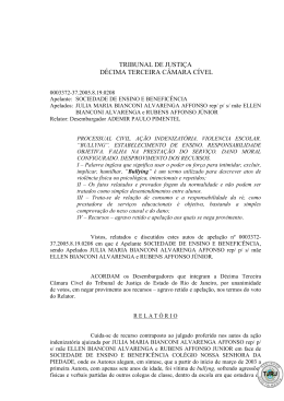 TRIBUNAL DE JUSTI&Ccedil;A D&Eacute;CIMA TERCEIRA C&Acirc;MARA C&Iacute;VEL